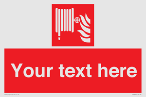 Custom Fire hose reel Sign